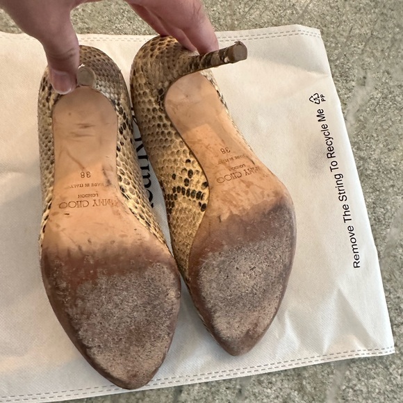 Jimmy choo multicolor python embossed pumps!! - Picture 3 of 3